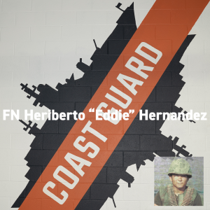 Coast Guard mural at Combined Arms. FN Heriberto "Eddie" Hernandez. Memorial Day 2019.